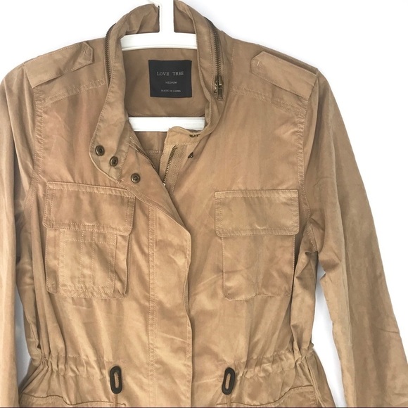 BNWOT Love tree Camel coloured Utility Jacket - Picture 3 of 5